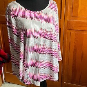 Stylish Women's Top in Pink and beige